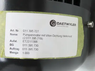 Daetwyler PVDF Acid Chemical Pump Centrifugal Suction 2.5x3" MPT 2.6kw 460V 3PH