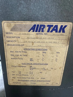 AIR/TAK D-320-A Refrigerated Air Compressor Dryers | Kempler Industries (2)