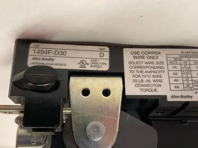 New | in-Stock ALLEN-BRADLEY 1494F-D30 Miscellaneous Equipment (Electrical & Power) Ohio US | Surplus Asset Holdings #1295326