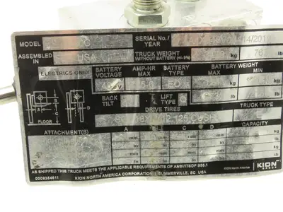 Linde 0009440852 Electric Forklift Brake Control Valve Removed From E20C