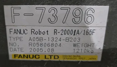 USED 2005 FANUC R2000IA/165F