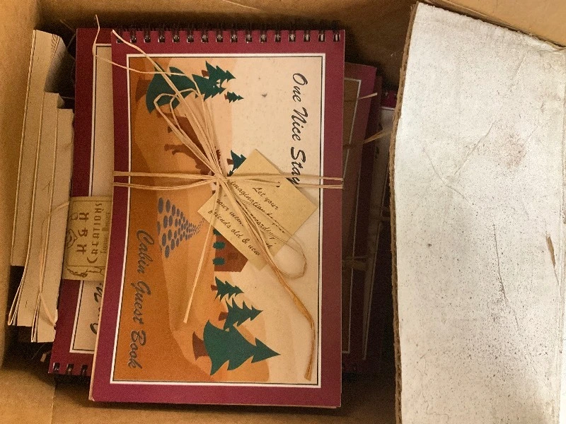Lot of cabin guest books