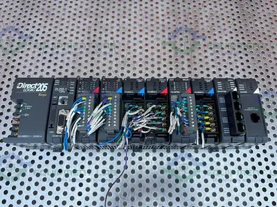 USED AUTOMATION DIRECT LOGIC 205 KOYO W/ F2-CP128, H2-ECO M MODULES