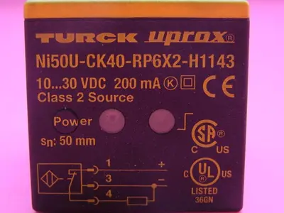 USED TURCK ELEKTRONIK NI50U-CK40-RP6X2-H1143