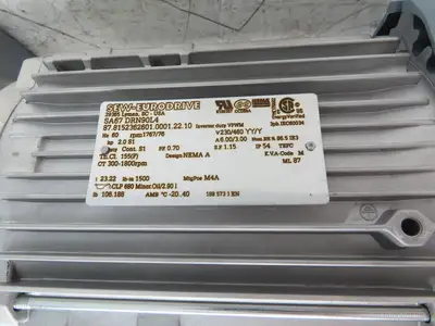 Sew Eurodrive SA67 DRN90L4 Gearmotor 23.22 Ratio 76rpm 2Hp 230/460V Hollow Shaft