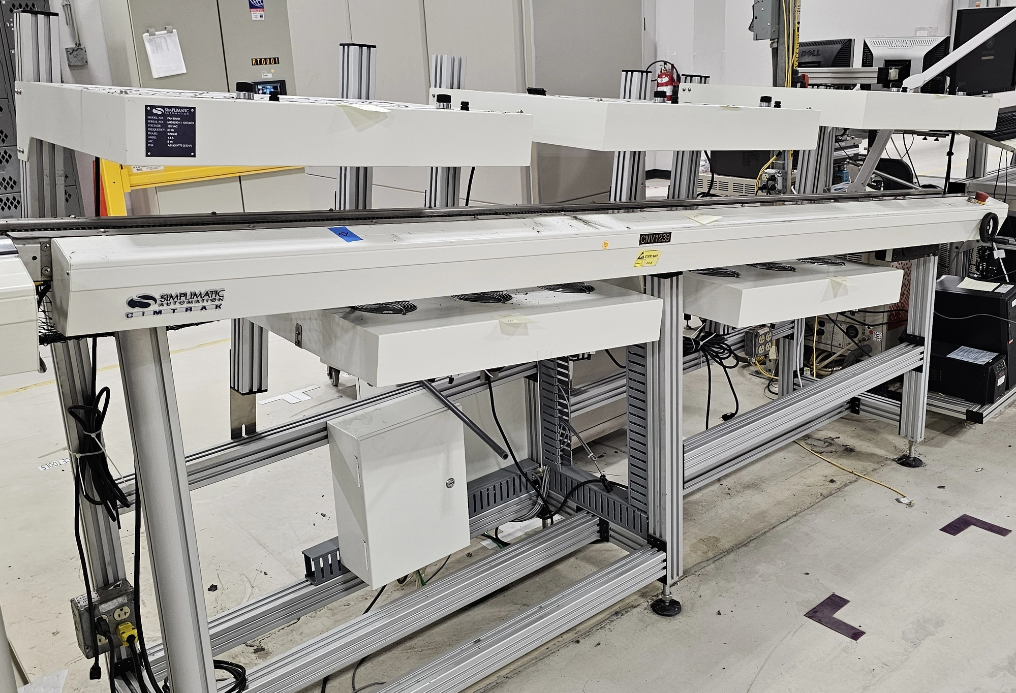 USED 2017 SIMPLIMATIC FAN BANK WAVE SOLDER EXIT FAN CONVEYOR
