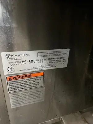 USED MARKET FORGE INDUSTRIES 30P-STEL