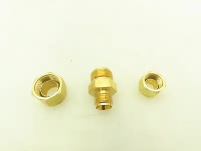 Parker 62C-8-6 Brass Compression Tube Fitting Reducer 1/2" x 3/8" Union  10pcs