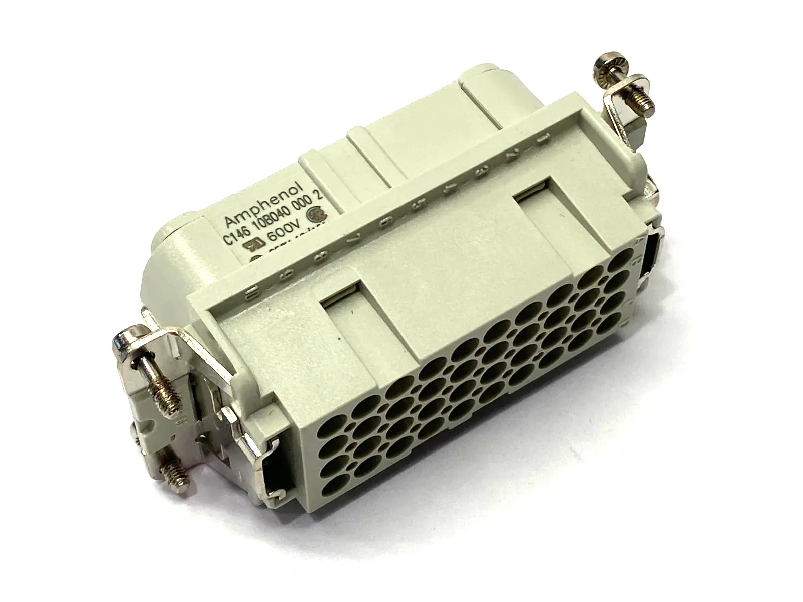 New | in-Stock Amphenol Female Insert 40-Position 600V 15A Connector Accessories Michigan US | Maverick Industrial Sales #1456761
