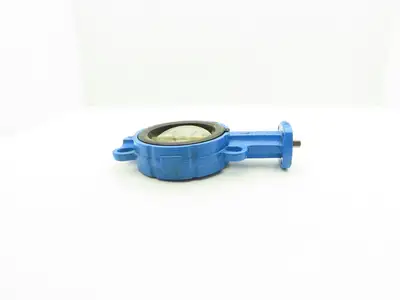GOLD 050518 5" Wafer Butterfly Valve Only 1/2" Shaft