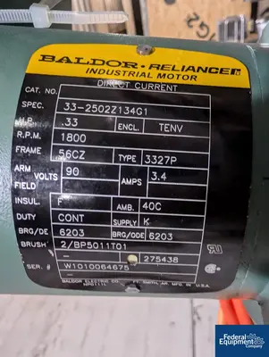 USED Precision 150 Liter Precision Stainless Reactor, 316L S/S, 45/100#