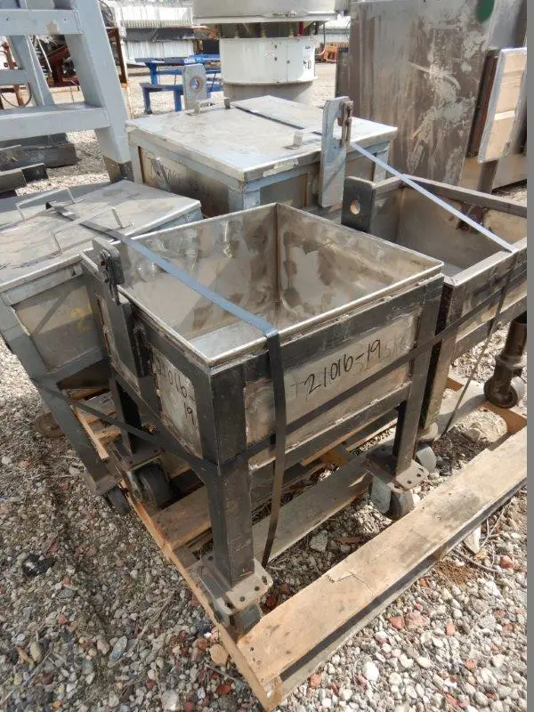 5 Cubic Foot Stainless Steel Hopper