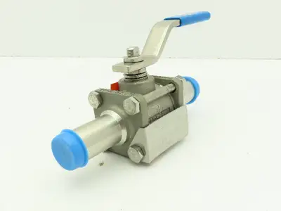 PBM SPH-C5B-A-A035 Stainless 316 Sanitary 3Pc Ball Valve 1/2" Butt Weld 900PSI