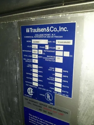 75-0220 Traulsen AU8001 Self-Contained Cooler
