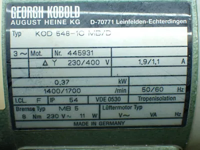 NEW GEORGII KOBOLD KOD 5481C MB/D