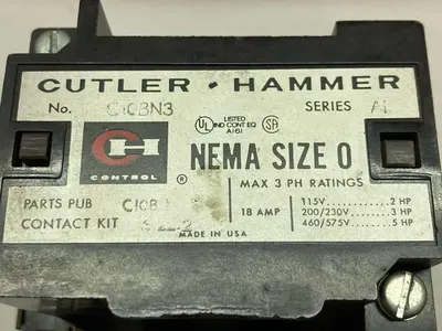 Used CUTLER-HAMMER C10BN3 Miscellaneous Equipment (Electrical & Power) | Surplus Asset Holdings #1195238