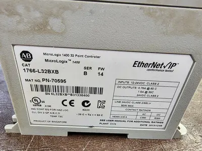 Used ALLEN-BRADLEY 1766-L32BXB PLC Processors Michigan US | Midwest Press and Automation #1334592