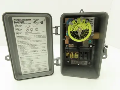 Precision CD 102 24 Hour Time Switch 40A Single Pole Single Throw 208V 60Hz 2Hp