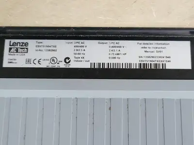 USED LENZE AC TECH ESV751N04TXE