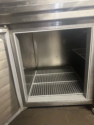 174-0190 Architectural Stainless Inc Self Contained Pizza Prep Unit w/ Overshelf