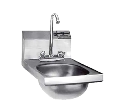 Eagle Group HSAND-10-F Wall Mount Commercial Hand Sink w/ 9 3/4"L x 13 1/2"W x 6 3/4"D Bowl, Gooseneck Faucet