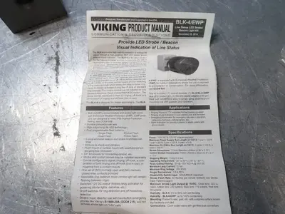 New | in-Stock VIKING ELECTRONICS BLK4 Lighting | HGR 24 #737412