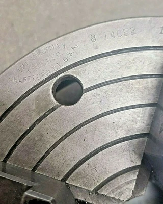 8" Diameter 4 Jaw Lathe Chuck CUSHMAN