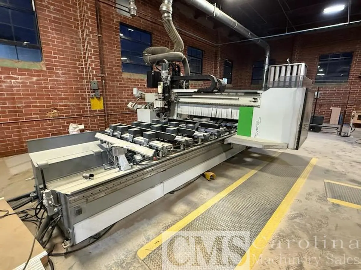 Used 2021 BIESSE ROVER B EDGE 1967 MACHINNG CENTER WITH EDGEBANDING Edge Banders PY | CAROLINA MACHINERY SALES #1326906