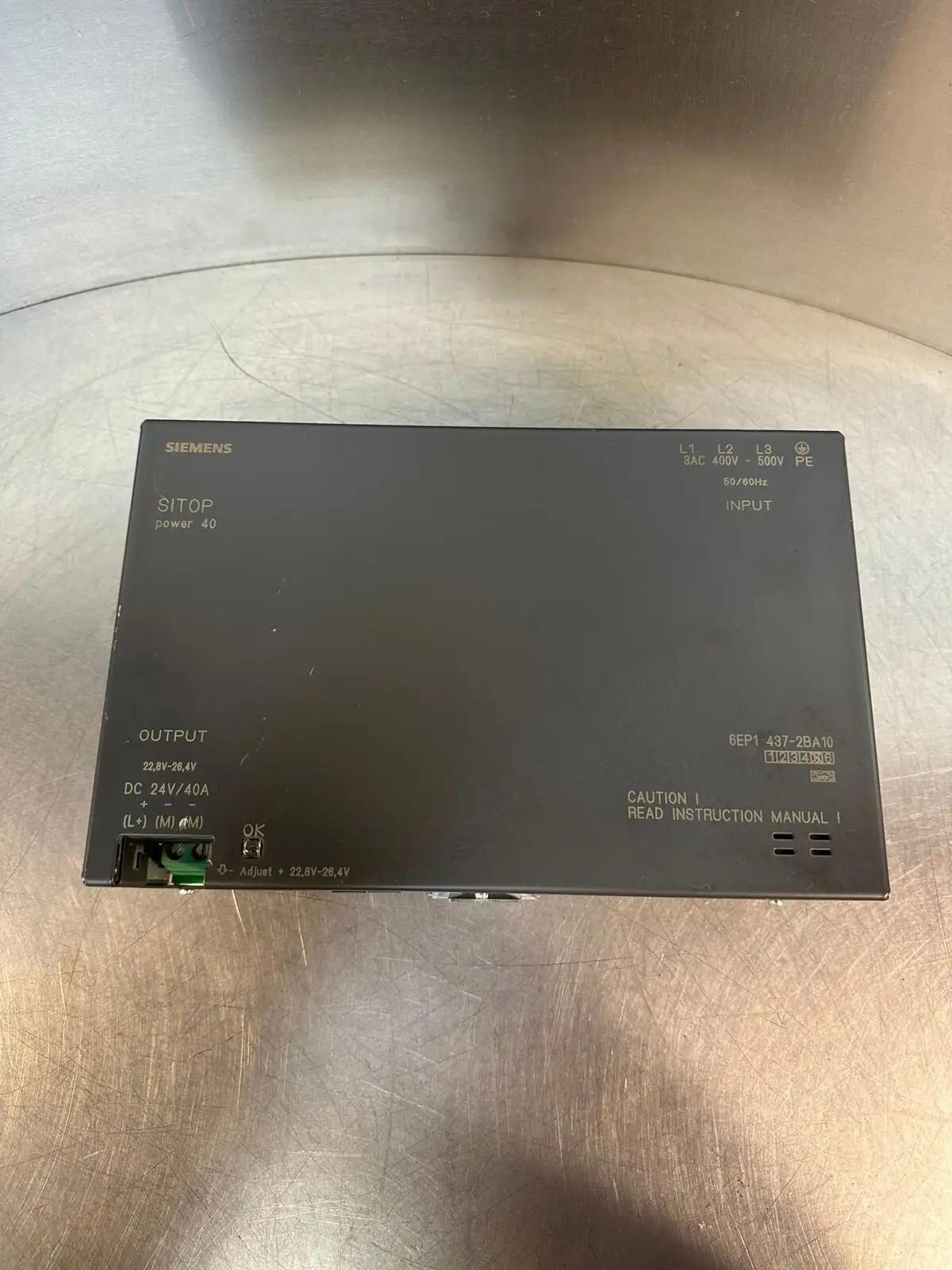 Siemens 6EP1 437-2BA10 Sitop Power 40 6EP14372BA10 DC 24V / 40A (5.6.5)