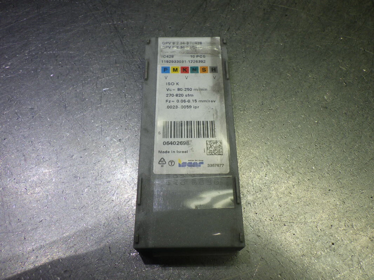 Iscar Carbide Grooving/Parting Inserts QTY10 GPV 8-2.34-3 IC428 (LOC2032A)