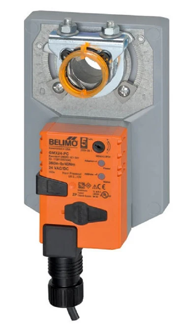 Belimo GMX24-PC Actuator, 360in-lb 40Nm, Non Fail-Safe, 0-20 V PhC, Modulating [New]