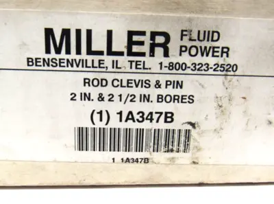 NEW MILLER 1A347B ROD CLEVIS & PIN