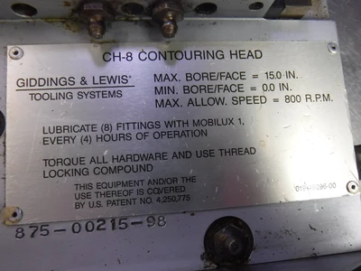 ITS CAT50 CH-8 Controlled Contouring Boring Head 875-00215-98 (STK)