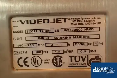 USED Videojet Video Jet Coder, Model 178i