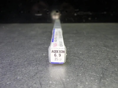 Nachi Aqua EX 6.9mm Coolant Thru 25xD Carbide Drill AQDEX0H25D0690 (LOC1972A)