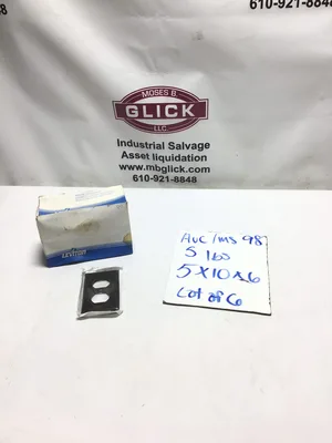 Leviton 510-85003 Gang Duplex Device Receptacle Plastic Wallplate (Lot of 6)