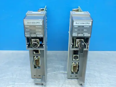 Allen-bradley Siers C, Series D 2pcs Slc 500 Processor Lot 1747-l532 & 1747-l542