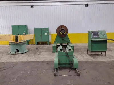 36" WIDE R-PANEL ASC ROLLFORMING LINE WITH REEL & CUT OFF, BECK CONTROLS
