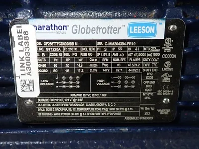 Used MARATHON MOTORS XF256TTFCD6028BBM Motors (misc) Ohio US | HGR 24 #926675