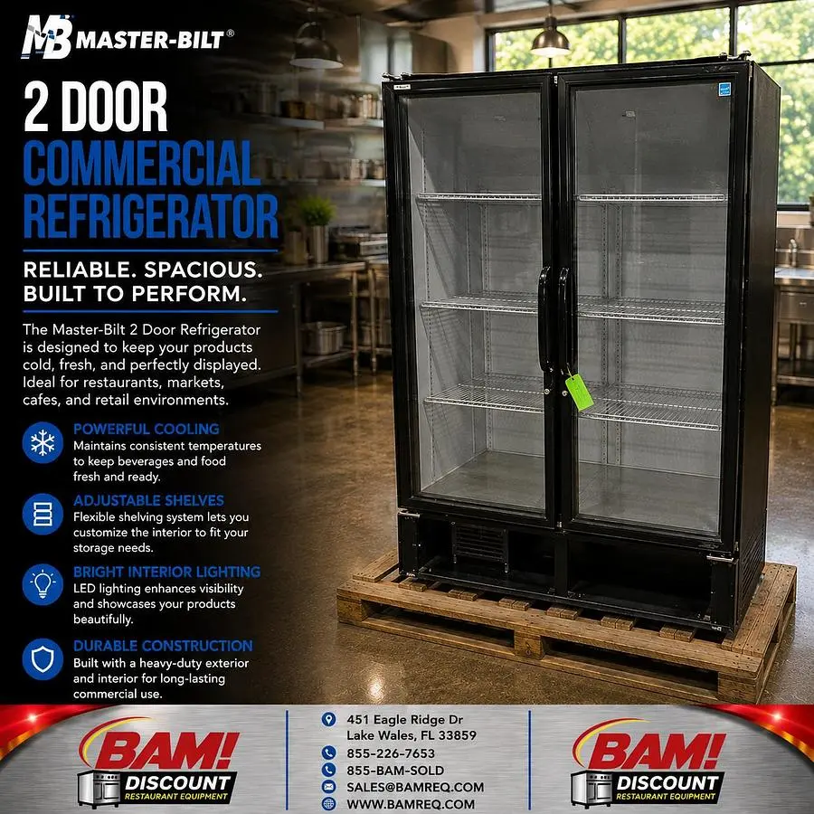 Used MASTER-BILT BMG-48-HGP Display Refrigerators Florida US | BAM Discount Restaurant Equipment #1390471