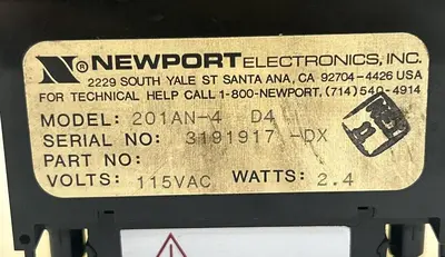 Used NEWPORT 201AN-4 Meters - Misc | Surplus Asset Holdings #1206919