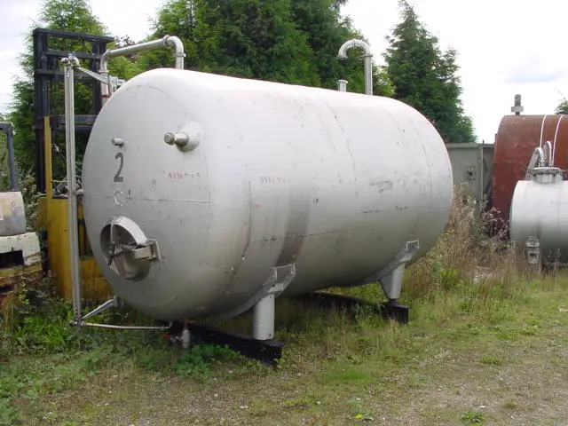 7,800L S/S Hoz Pressure Tank