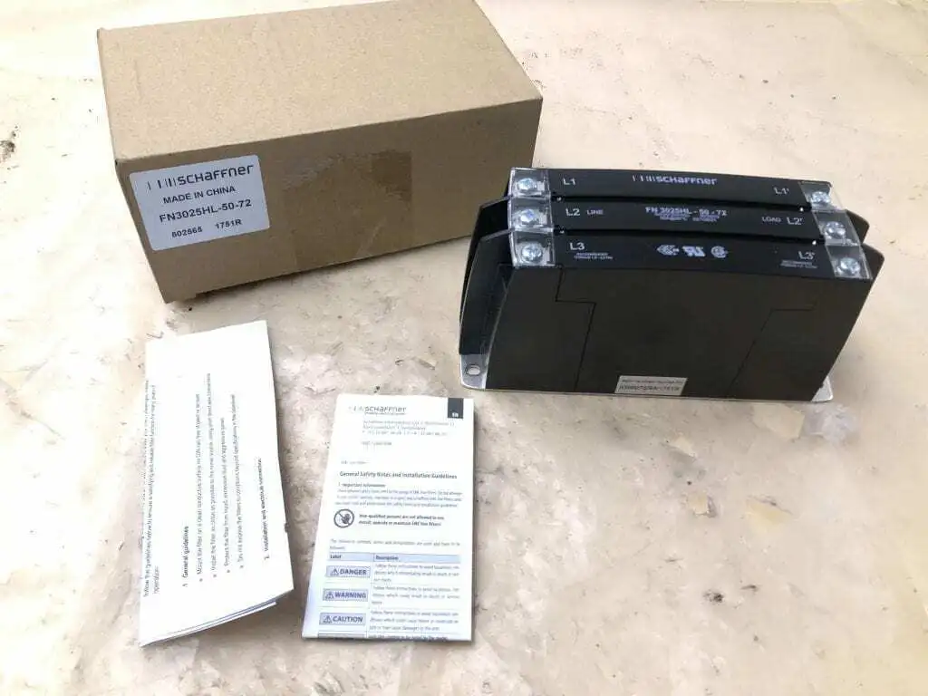 Schaffner FN3025HL-50-72 Power Line Filter 50A 30kW L Performance Level-NIB