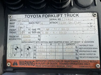 Used 2016 TOYOTA 8FGU25 Misc Forklifts Texas US | 4K Lift Co #1502983