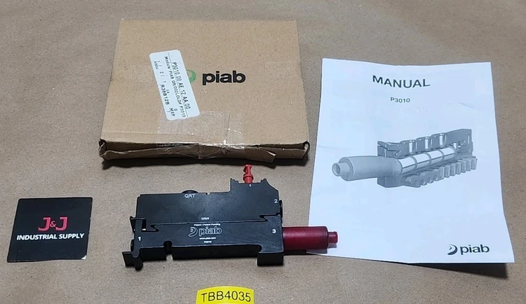 New | in-Stock Piab P3010.00.AE.12.AA.00 Vacuum Pumps Indiana US | J&J Industrial Supply #523276