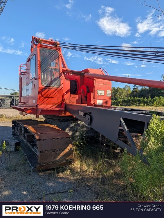 Used 1979 KOEHRING 665 Crawler Cranes Alabama US | Proxy Equipment #1567987