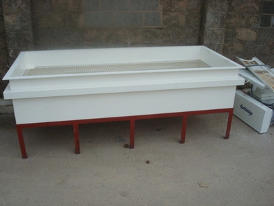 1,100L  White Polyprop Rectangular Tank