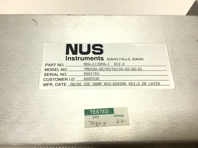 Nus Instrument TMD500-08/00/00/00-08-08-01 Low Level Selector Device Module