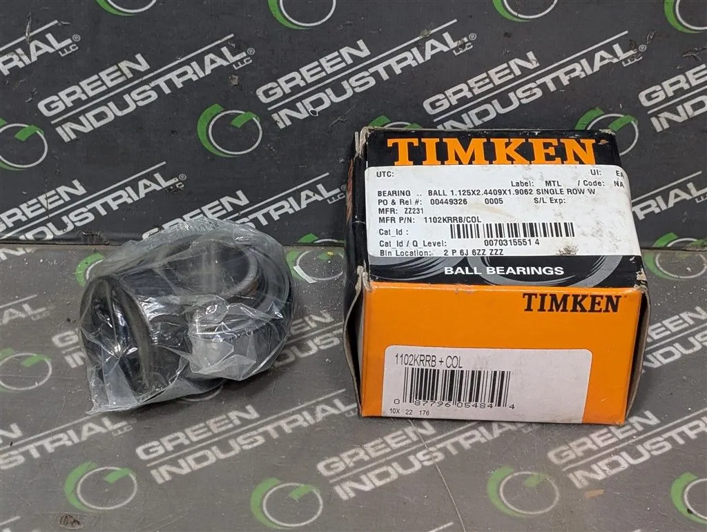 Timken 102KRRB+COL Eccentric Locking Collar Ball Bearing Insert 10X 22 176 New NIB