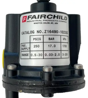 NEW FAIRCHILD Z16490-10233C PRESSURE REGULATOR Z1649010233C